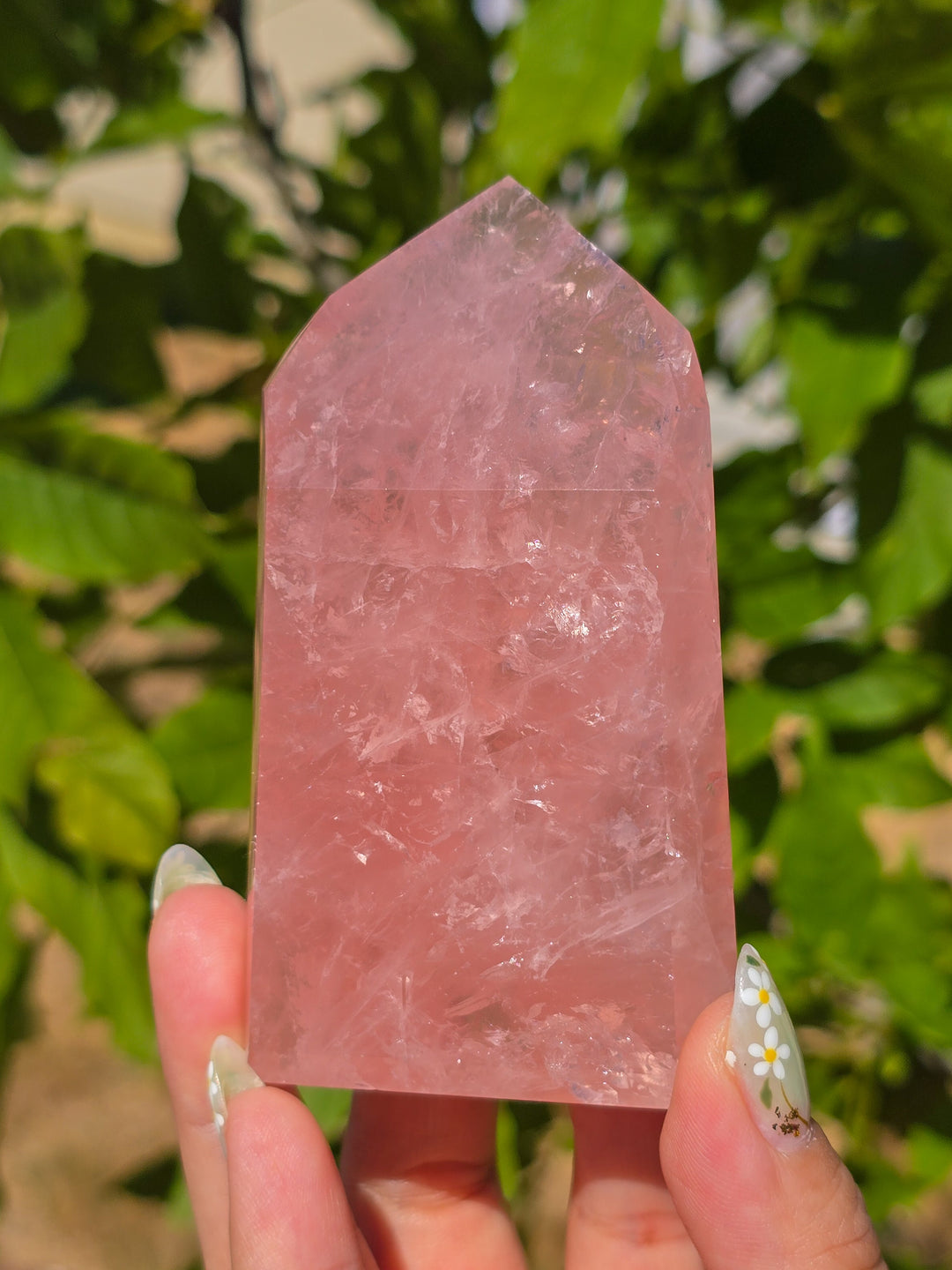 HQ Brazillian Rose Quartz Tower T8