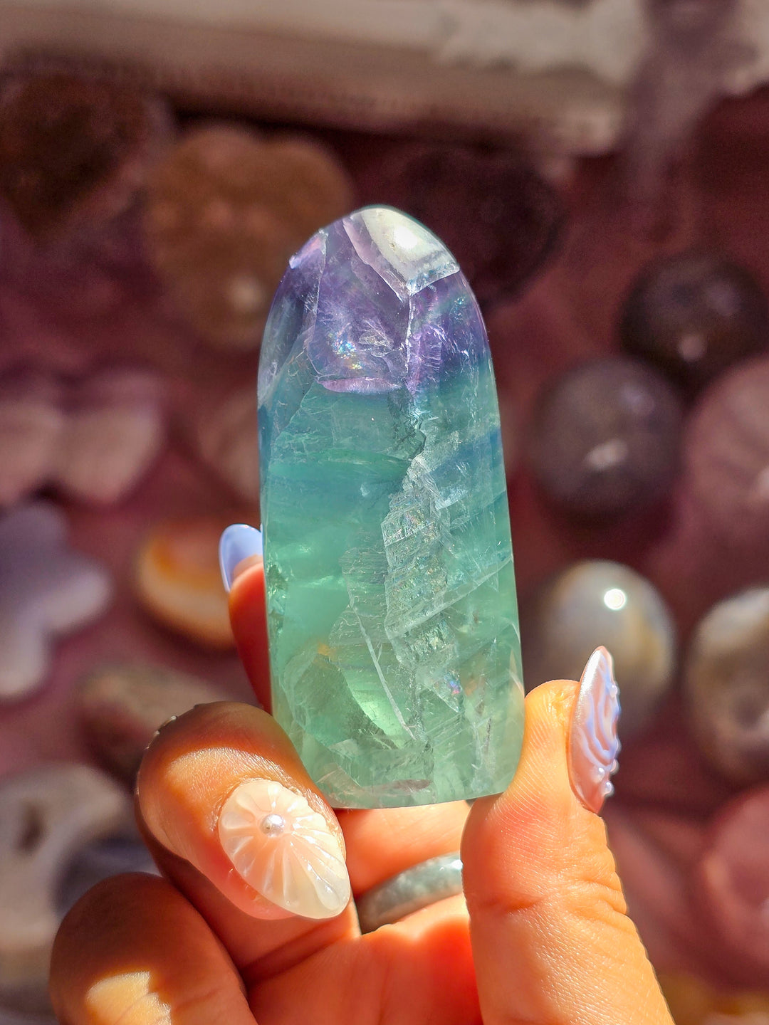Small Rainbow Fluorite Freeform 03