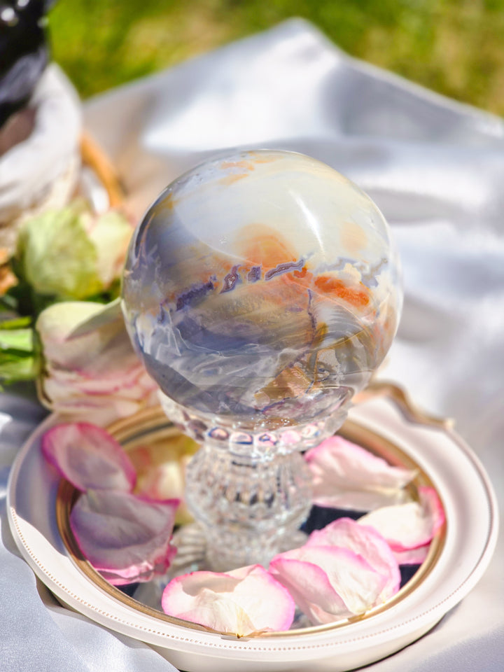 Zebra Jasper Statement Sphere C