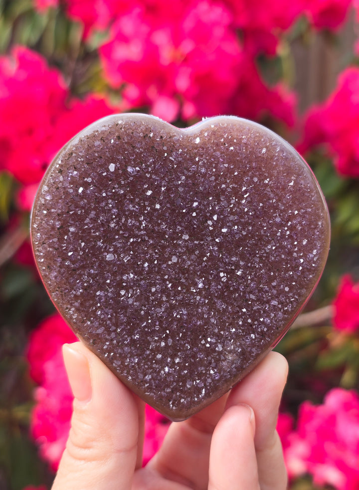 You Pick, Druzy Amethyst Heart