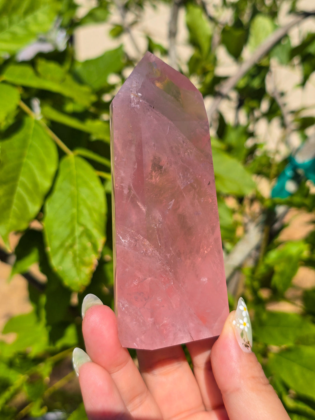 HQ Brazillian Rose Quartz Tower T6