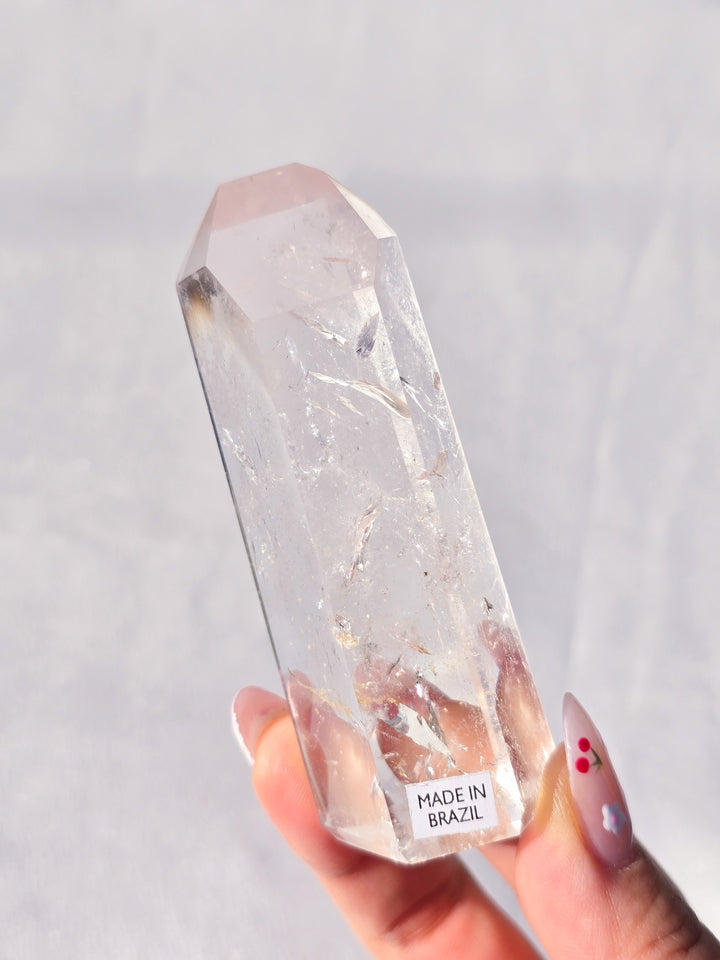 Pink Lithium Quartz Tower C
