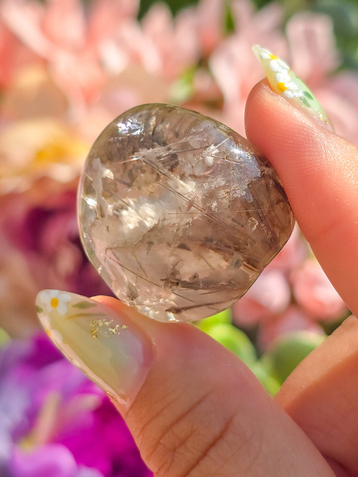 Garden Quartz Lens With Rutile K