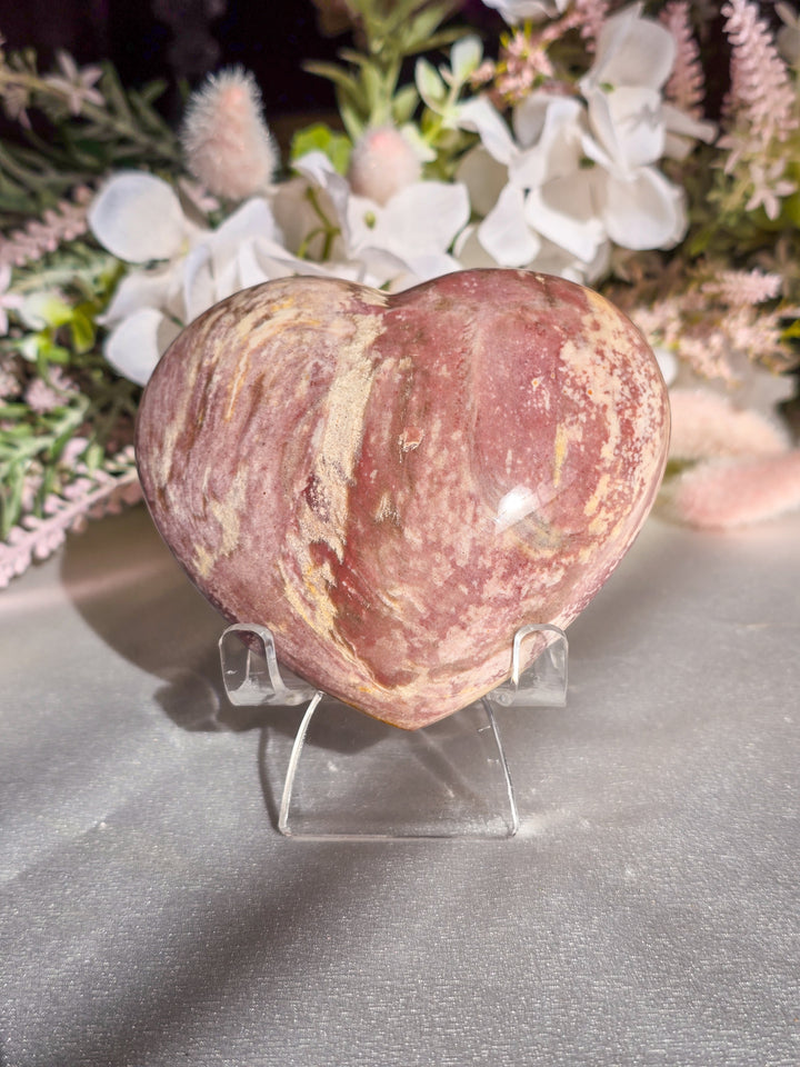 Petrified Wood Puffy Heart A