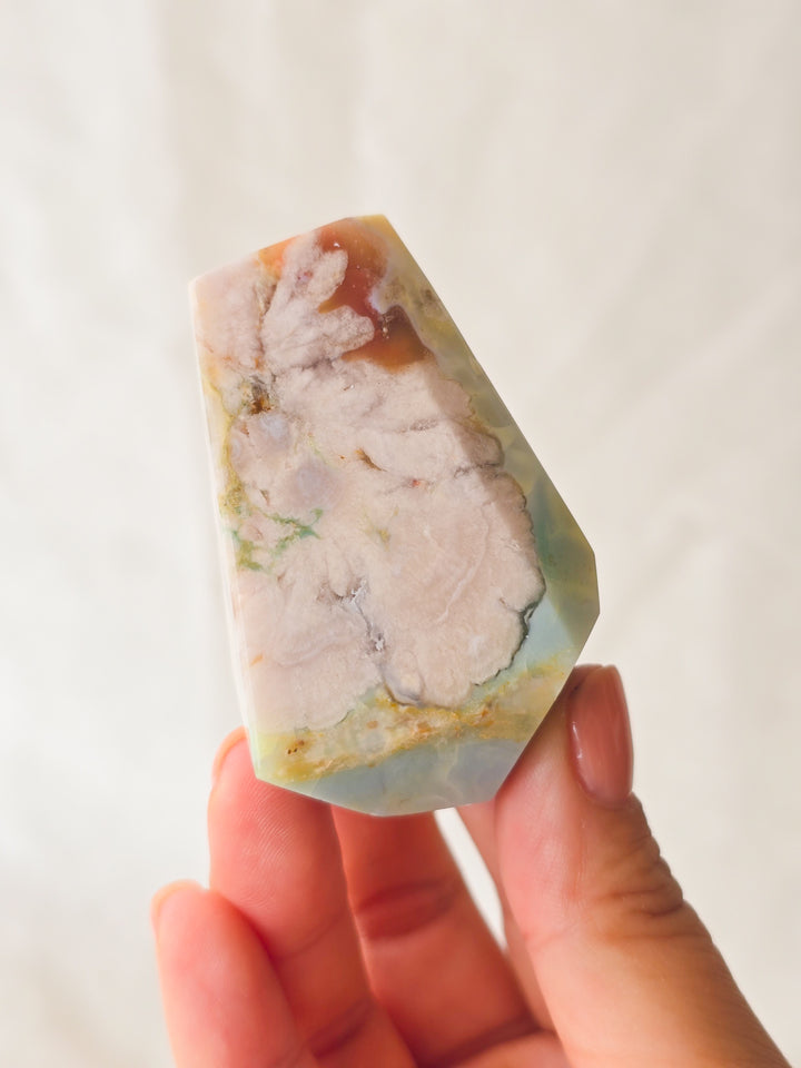 You Pick, Green Flower Agate Freeform
