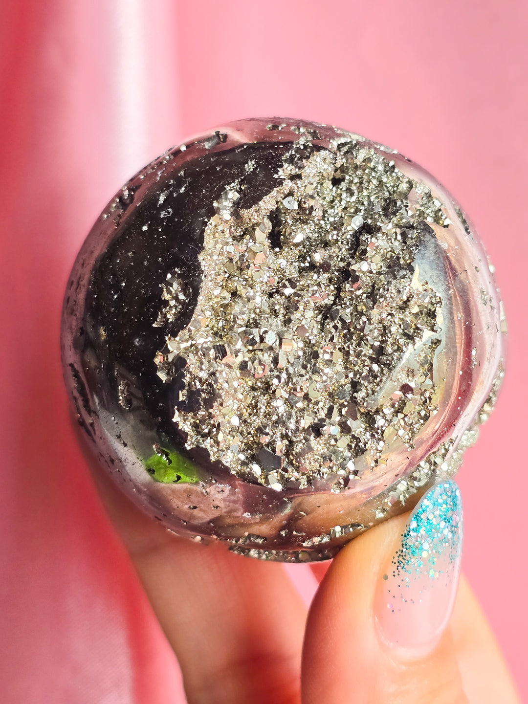 You Pick, Druzy Pyrite from Peru Sphere