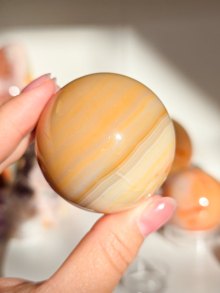 Creamy Carnelian Sphere A