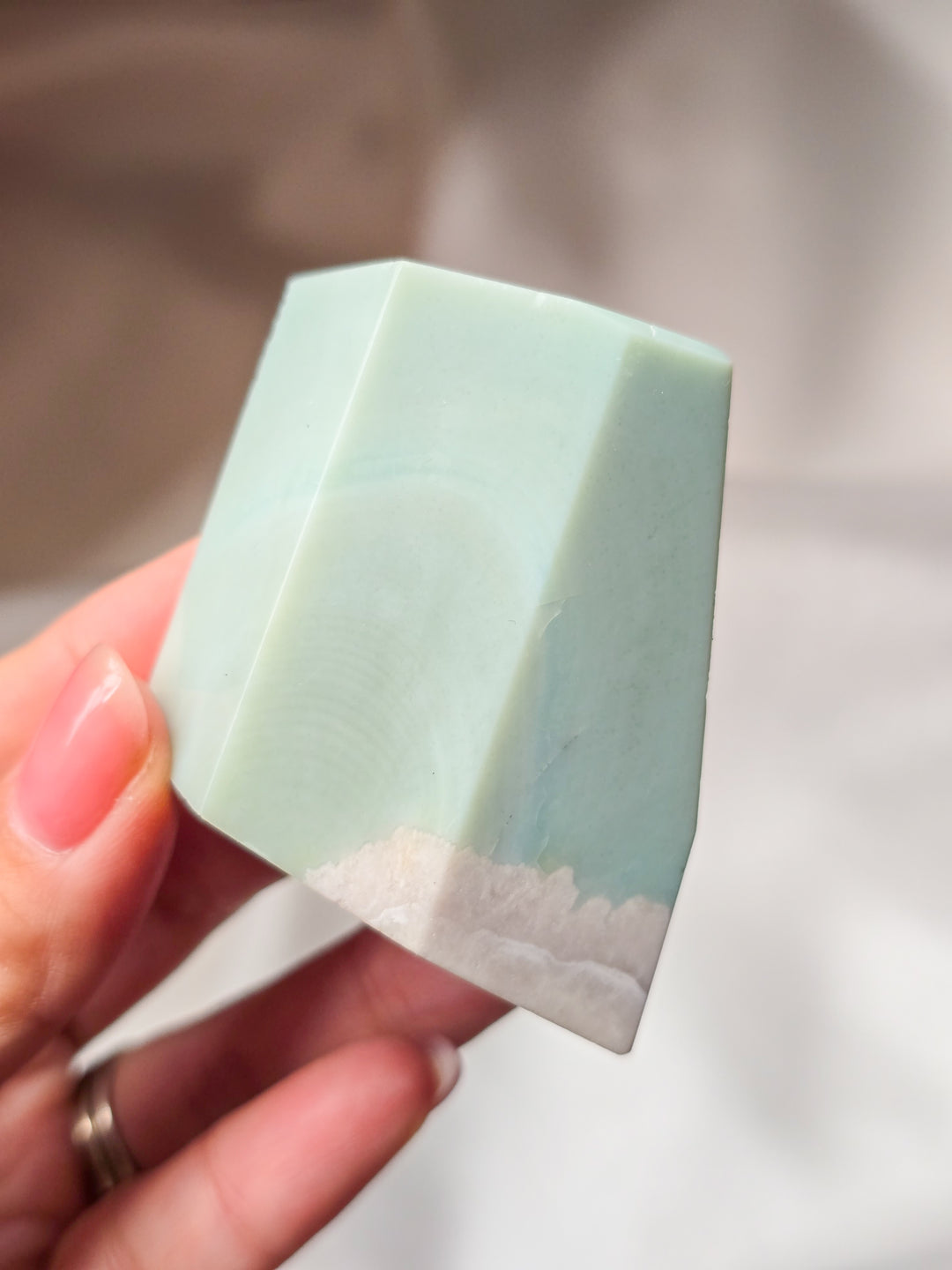 Milky Green Flower Agate Gushers