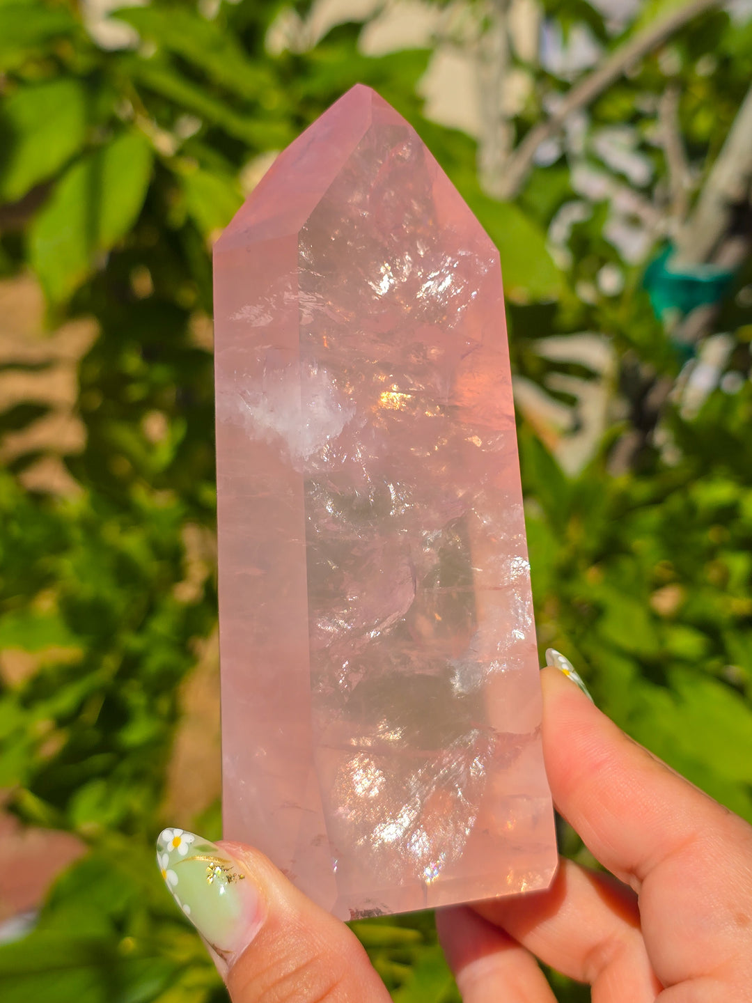 HQ Brazillian Rose Quartz Tower T1