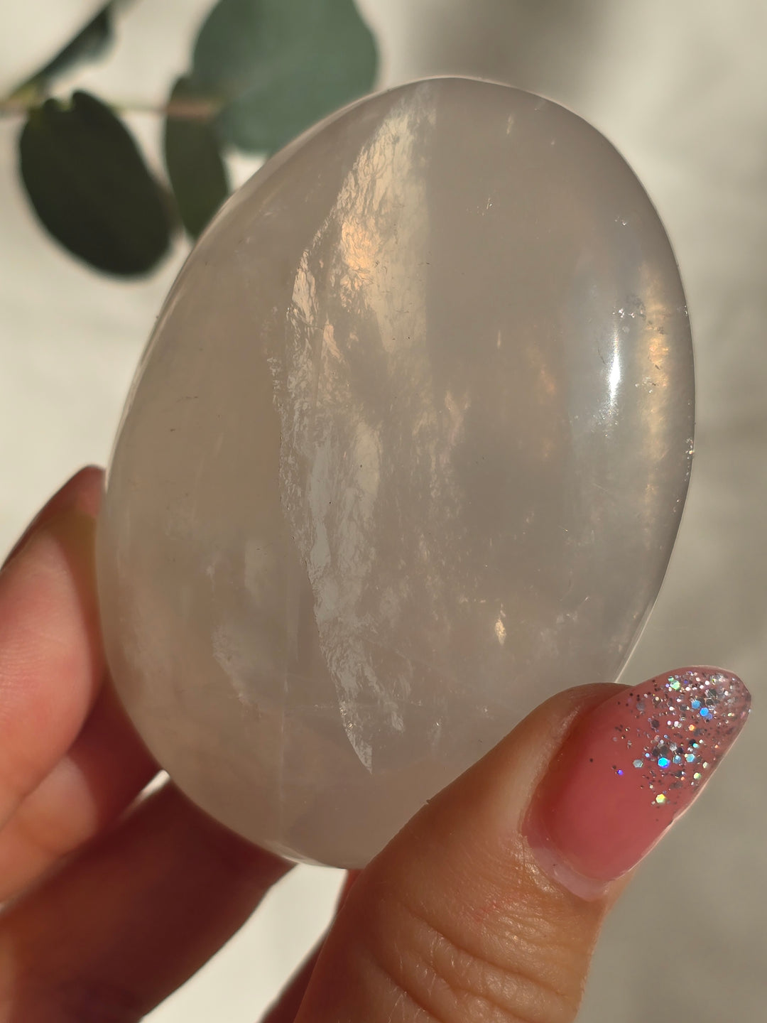 Girasol Moon Quartz Palmstone