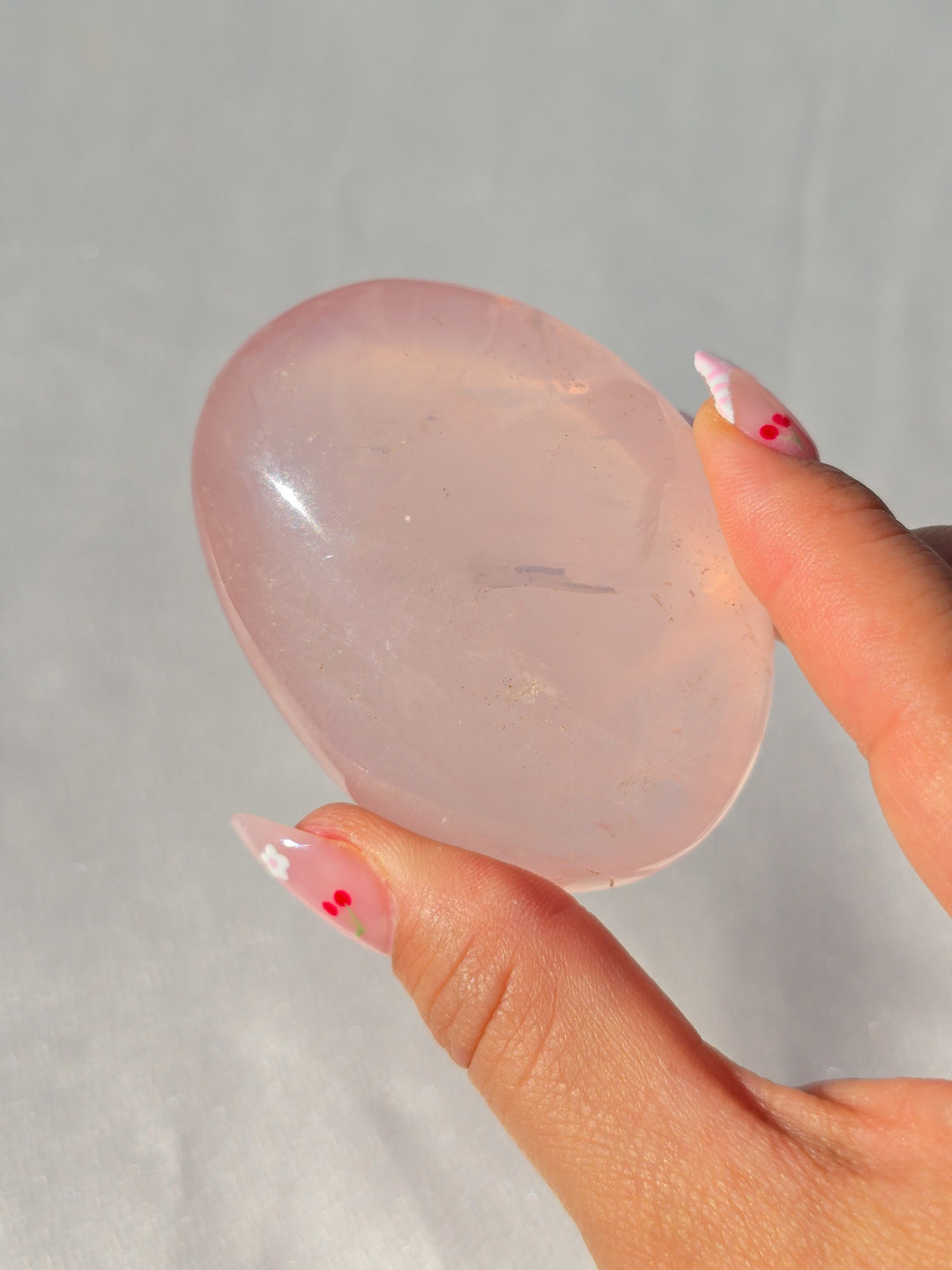 Rose Quartz Palmstone D