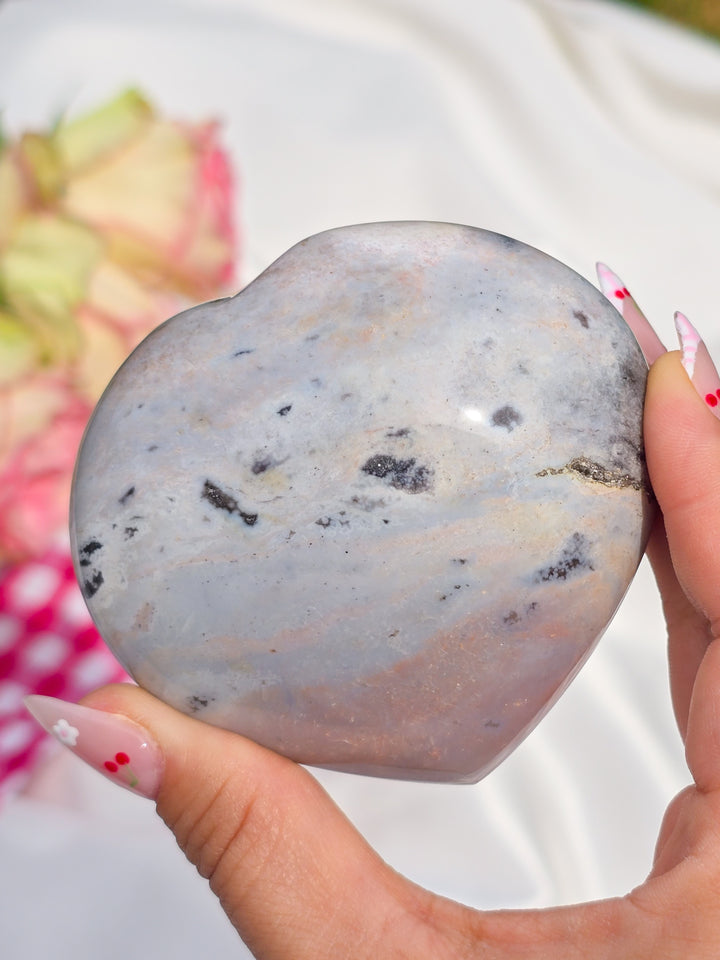 Sea Jasper Puffy Heart B