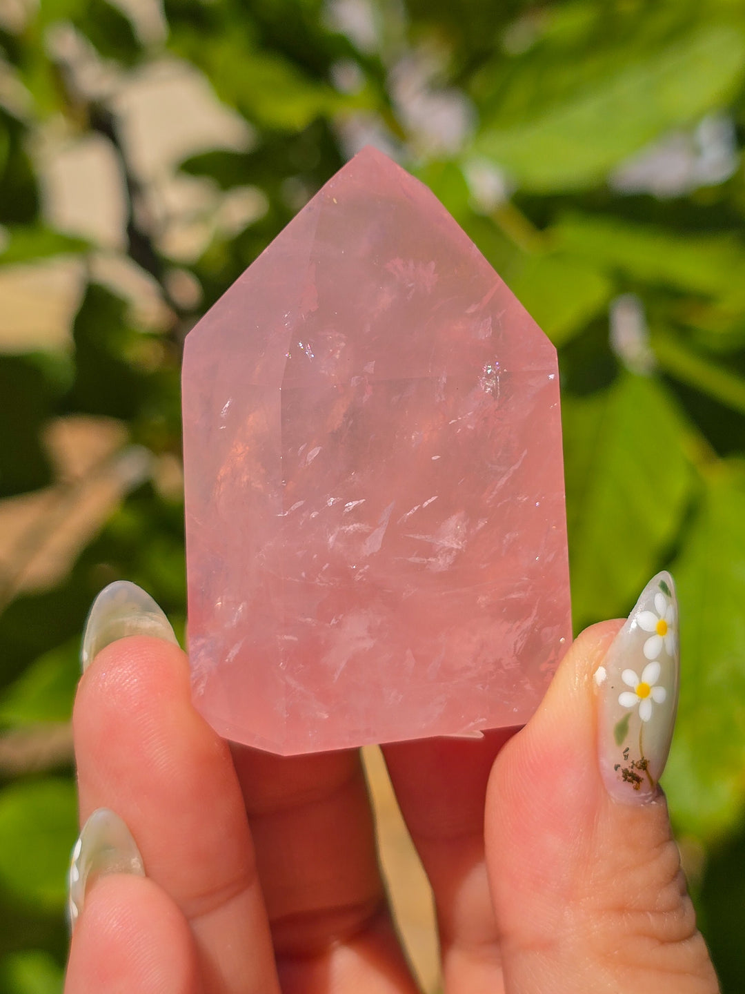 HQ Brazillian Rose Quartz Tower T18