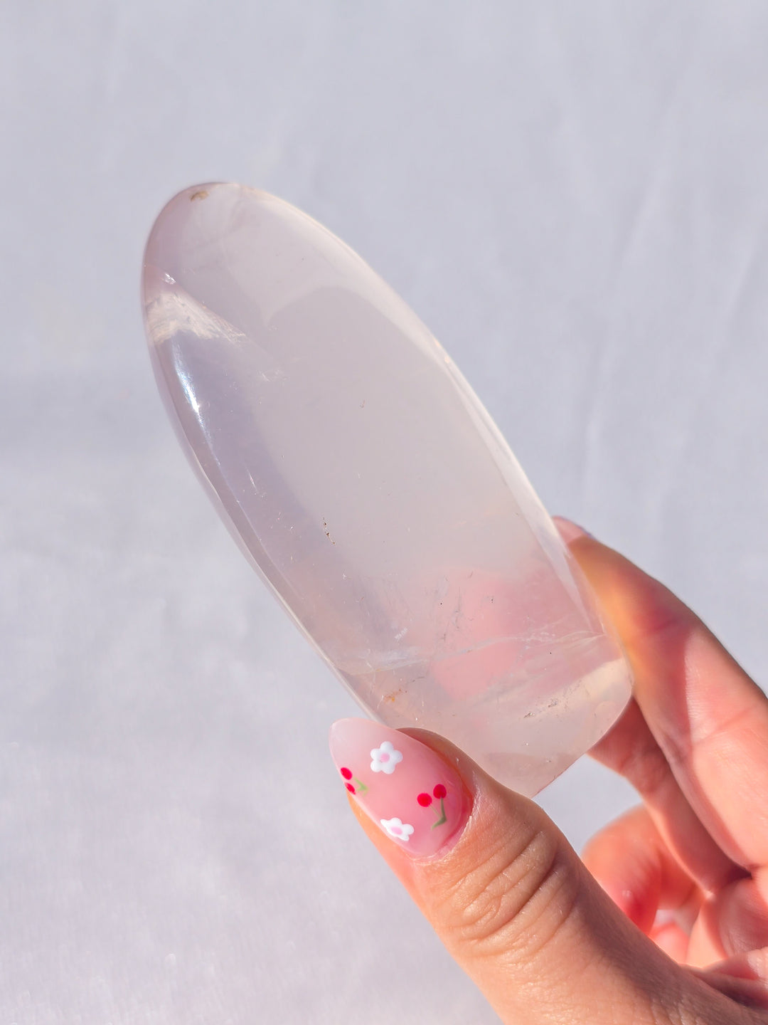 Girsol Rose Quartz Freeform D