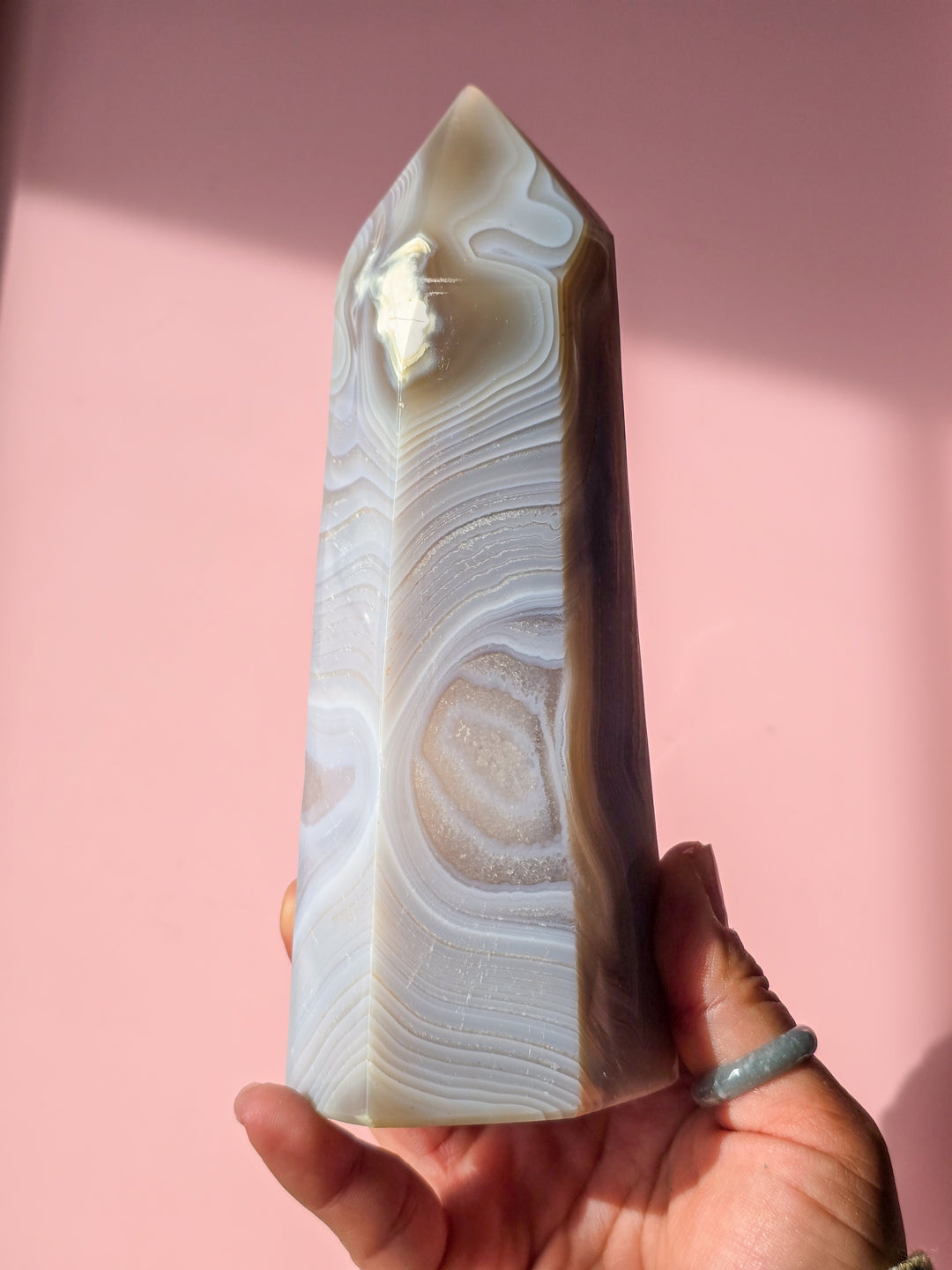 Road Map Banded Agate Tower
