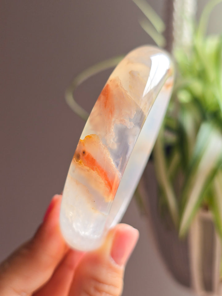 Daydream Flower Agate Bangle