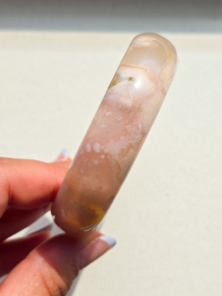 Flower Agate Bangle 57mm