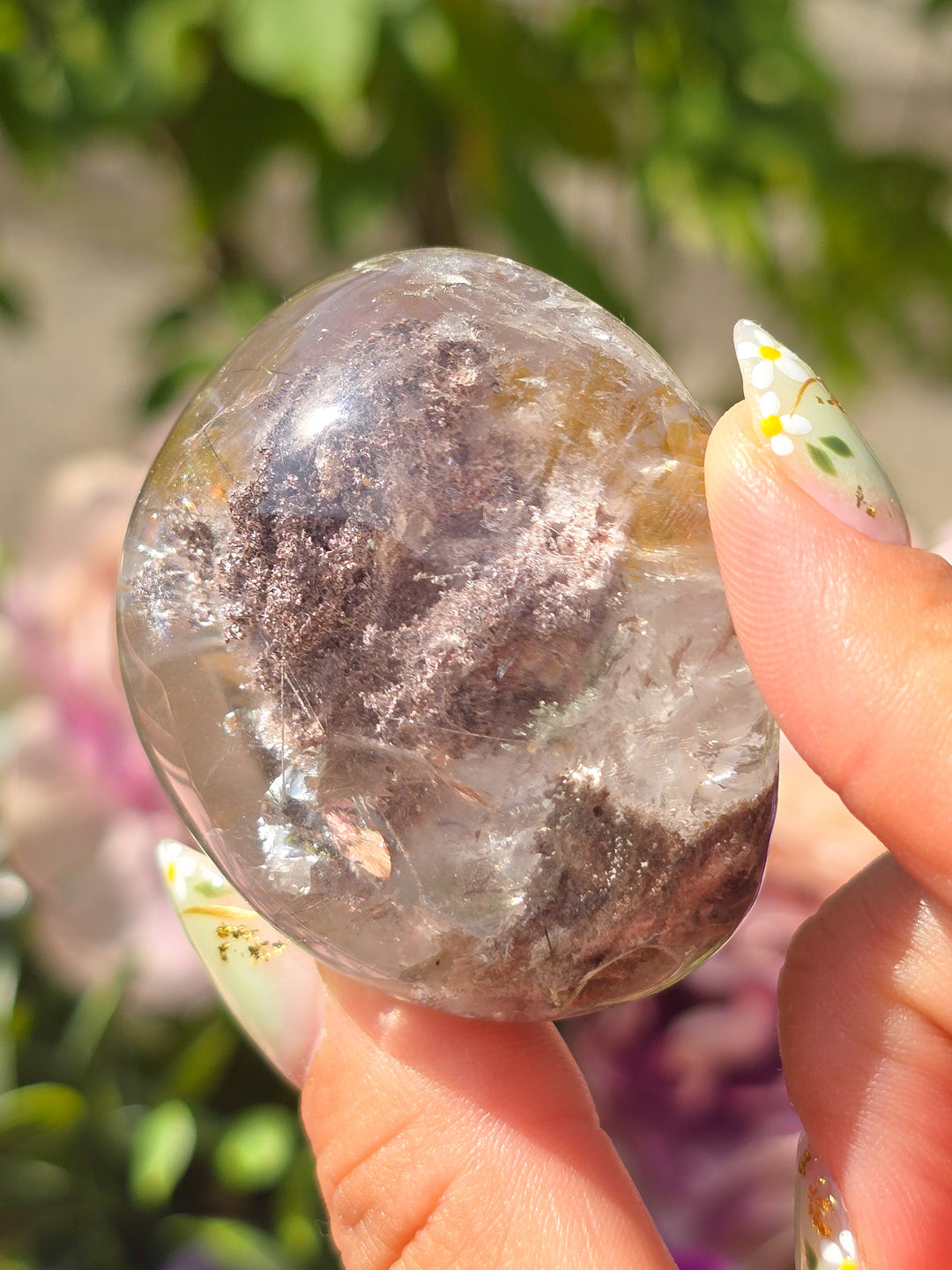 Garden Quartz Lens With Rutile A