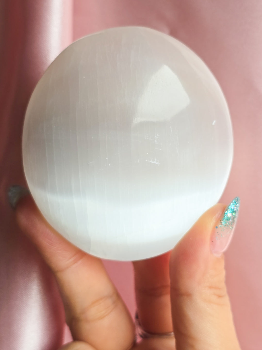 Satin Spar Selenite Palmstone