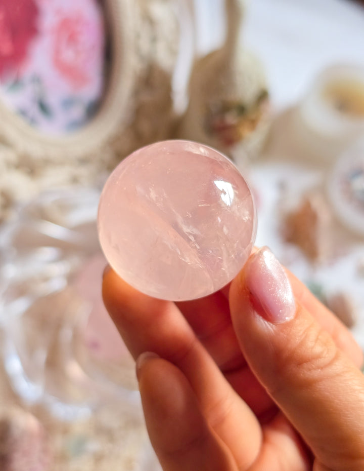 Rose Water Rose Quartz Sphere k