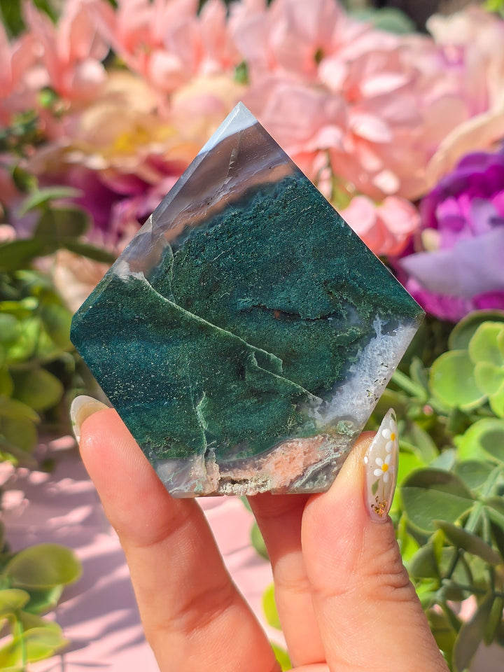 Moss Agate Diamond
