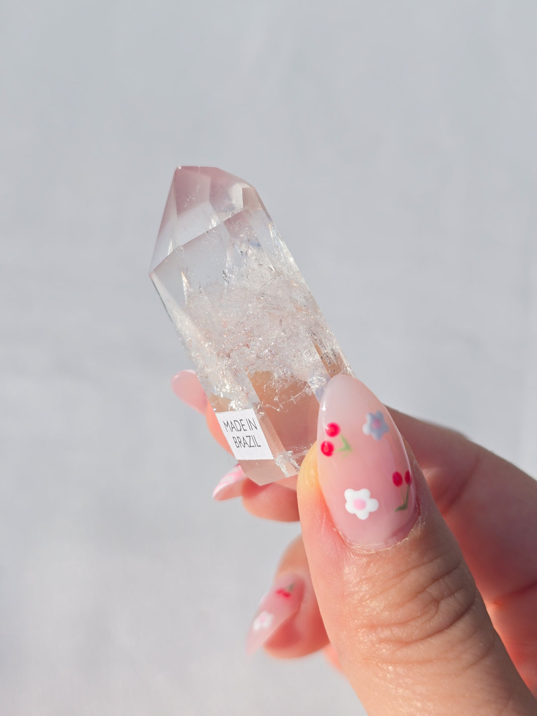 Pink Lithium Quartz Tower M
