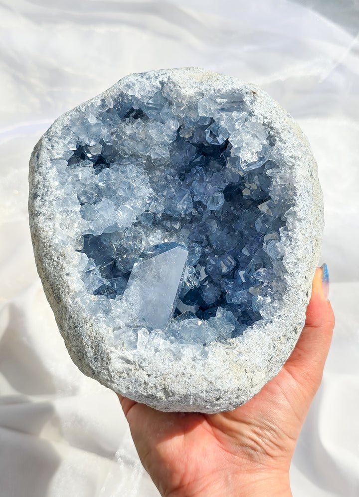 Celestite Statement on Stand A