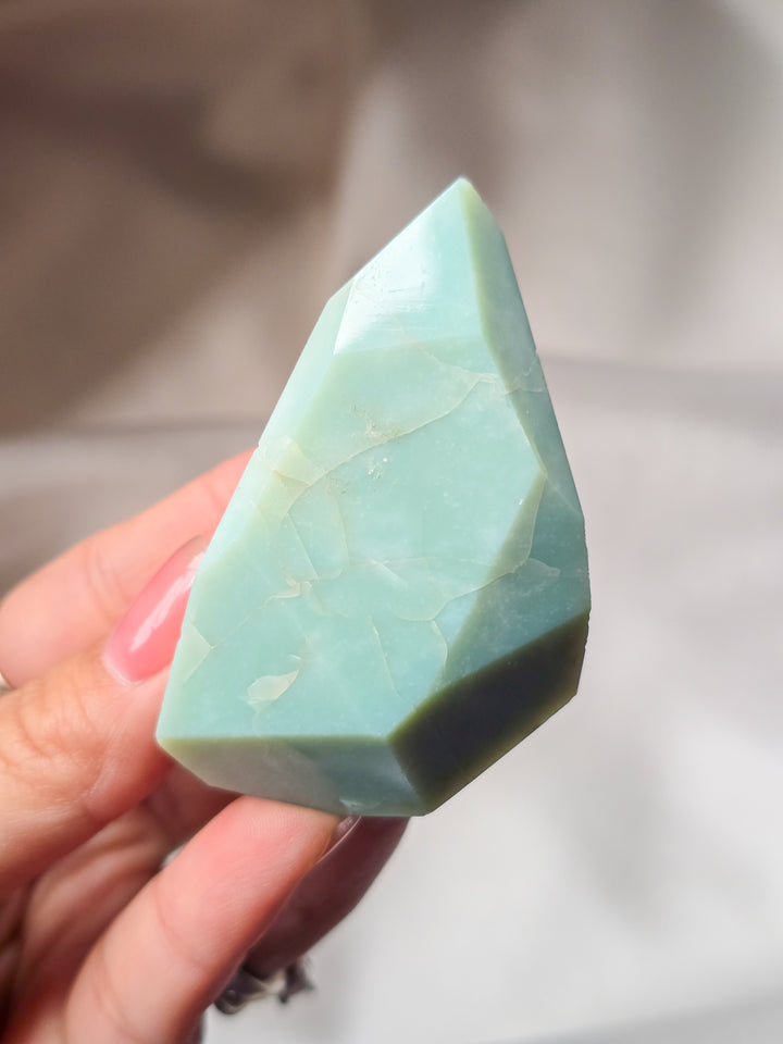 Milky Green Flower Agate Gushers