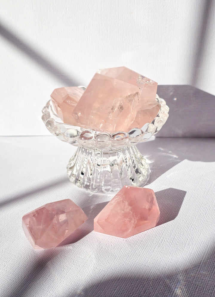 Gemmy Rose Quartz Gushers from Bahia Brazil