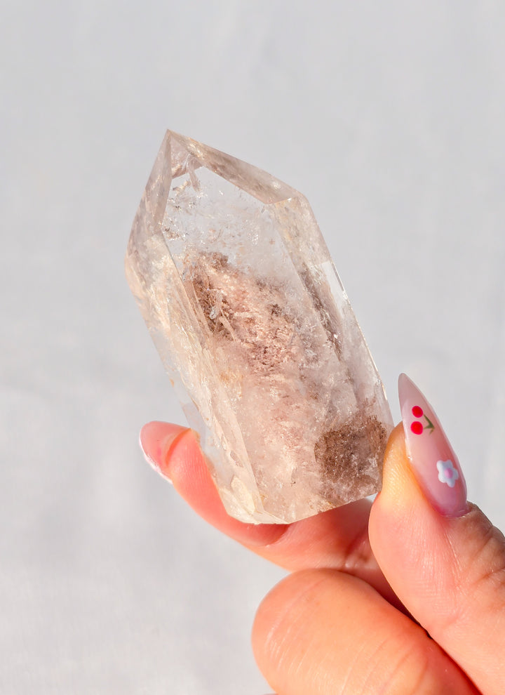 Pink Lithium Garden Quartz Tower I