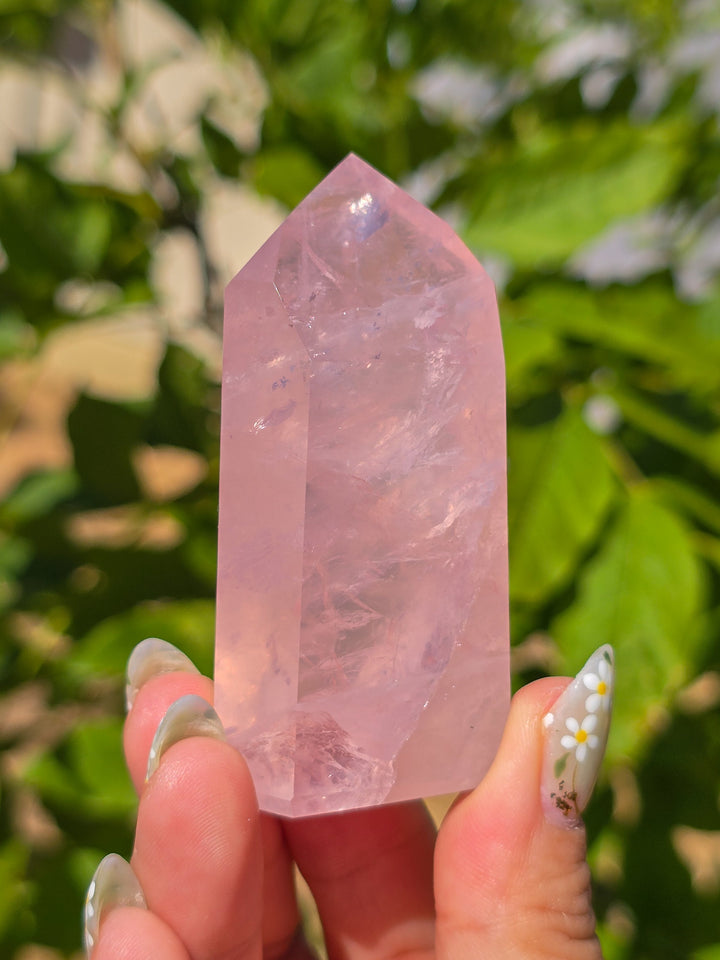 HQ Brazillian Rose Quartz Tower T14