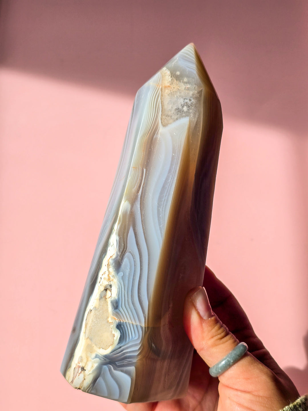 Road Map Banded Agate Tower