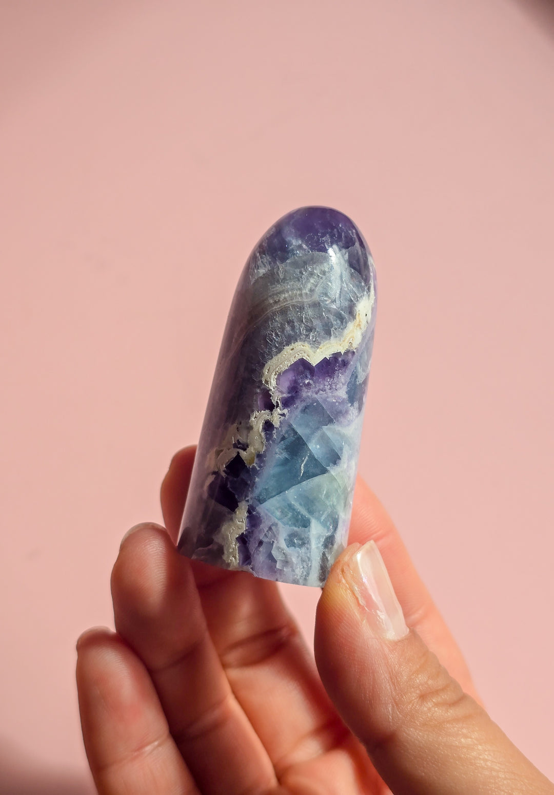 Opalized Small Rainbow Fluorite Freeform 04
