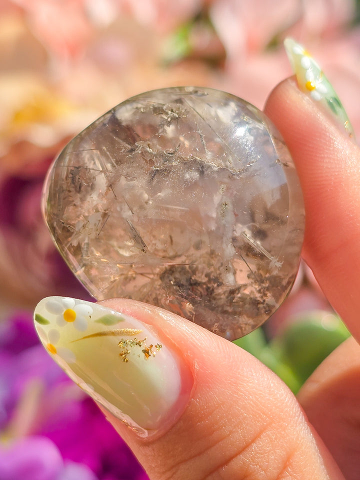 Garden Quartz Lens With Rutile K