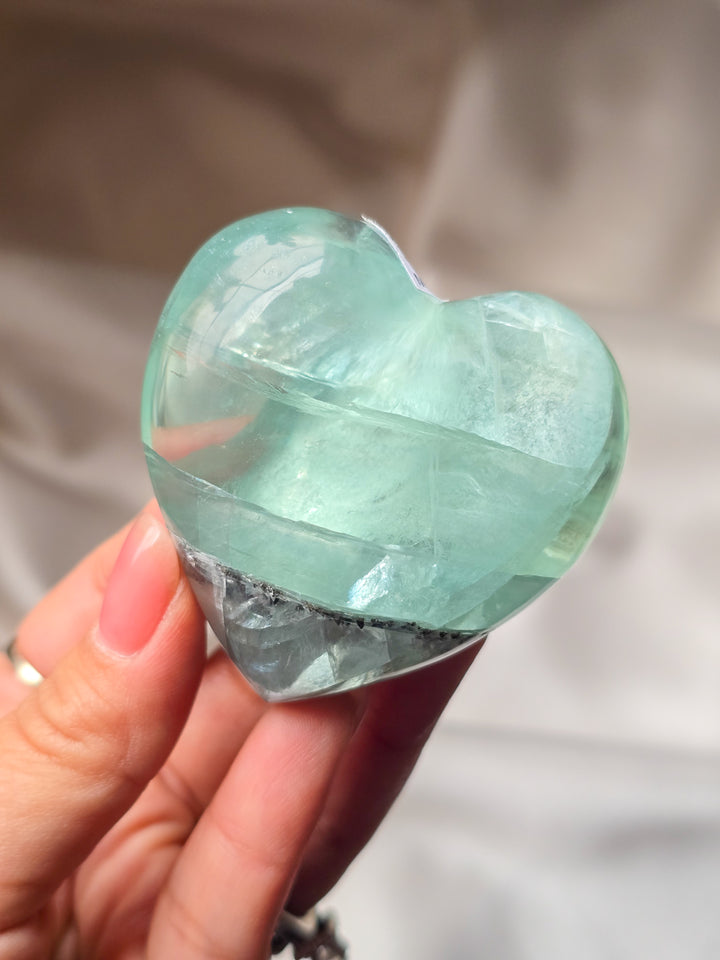 Mexican Fluorite Puffy Heart C
