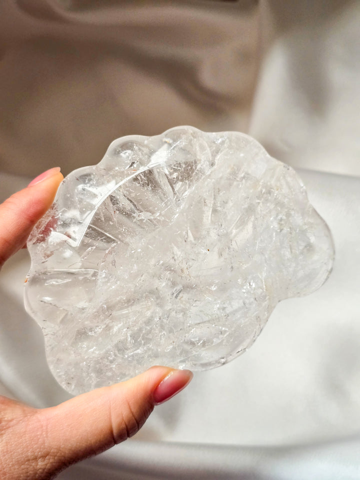 Clear Quartz Shell Plate