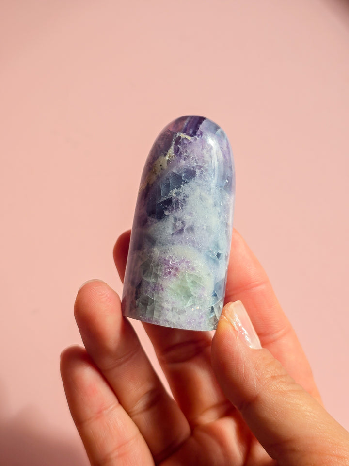 Opalized Small Rainbow Fluorite Freeform 04