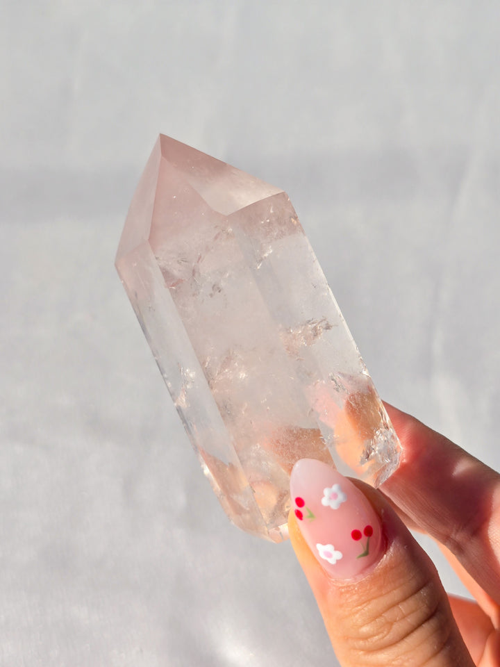 Pink Lithium Quartz Tower B