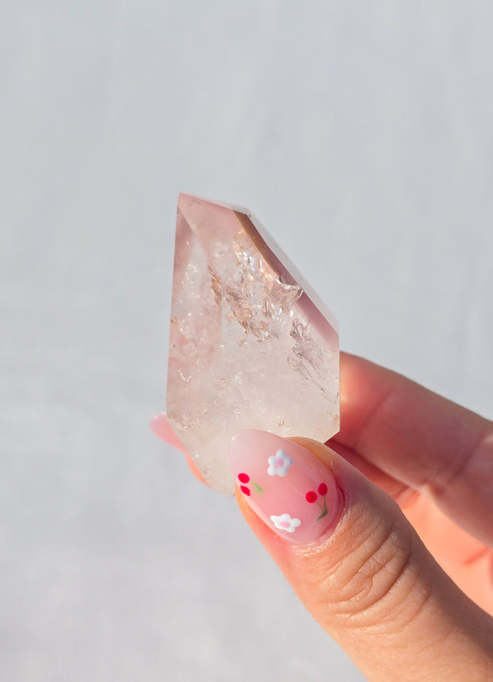Pink Lithium Quartz Tower K