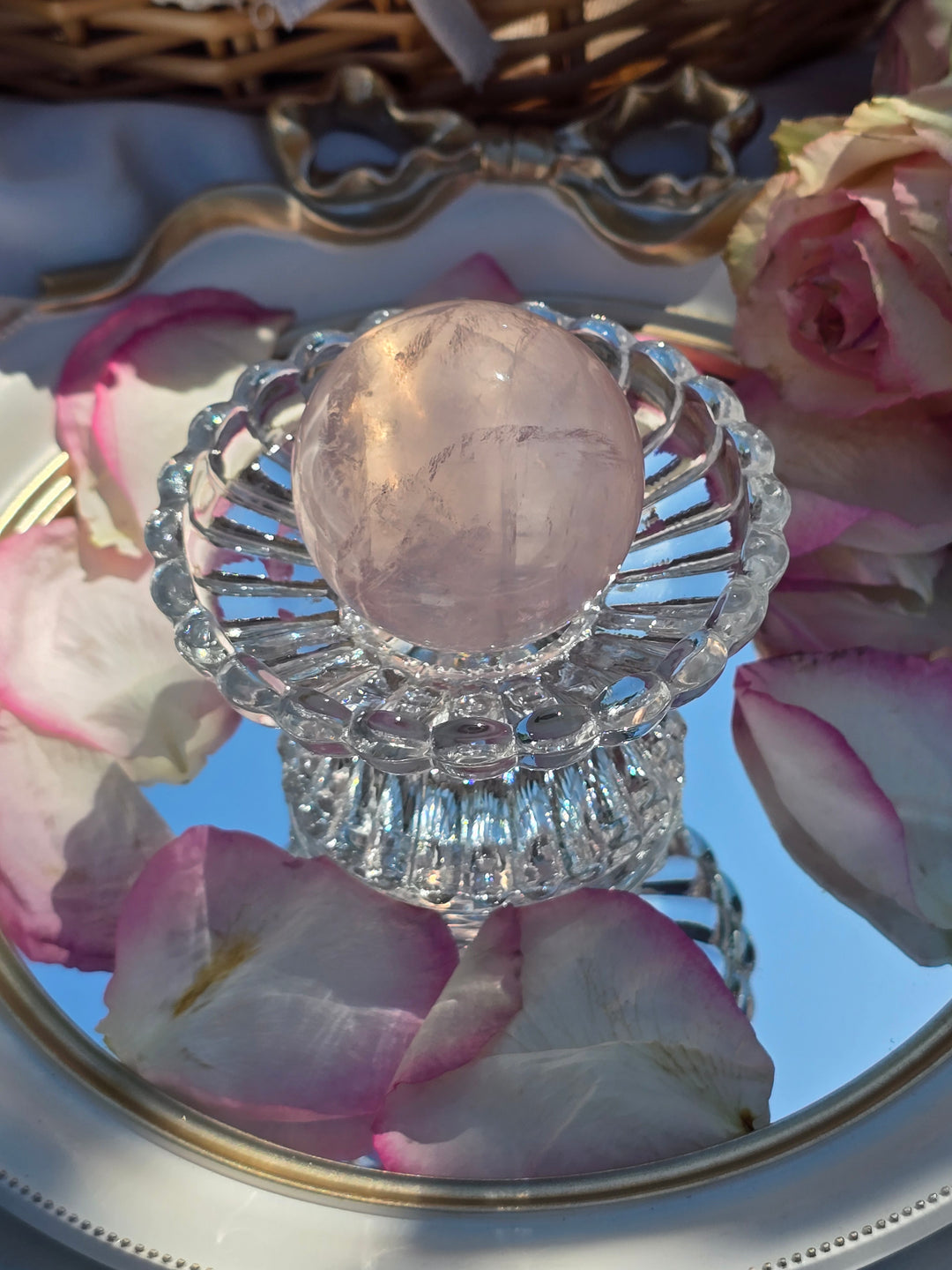 Rose Quartz Sphere E