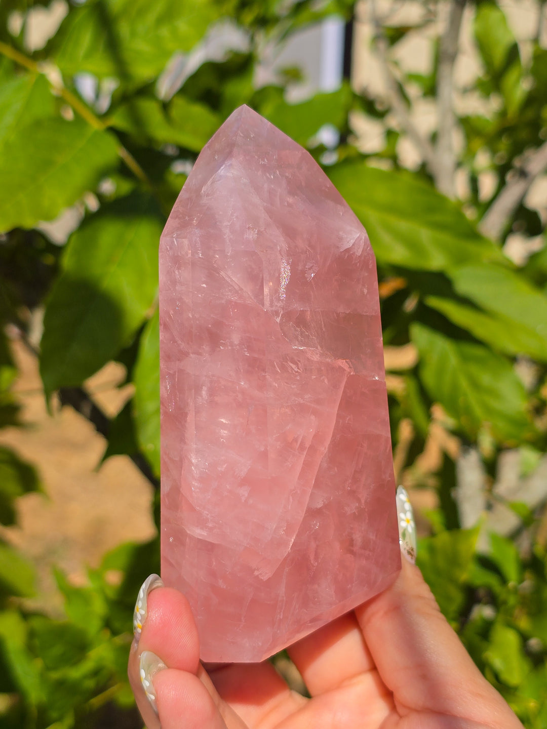 HQ Brazillian Rose Quartz Tower T2