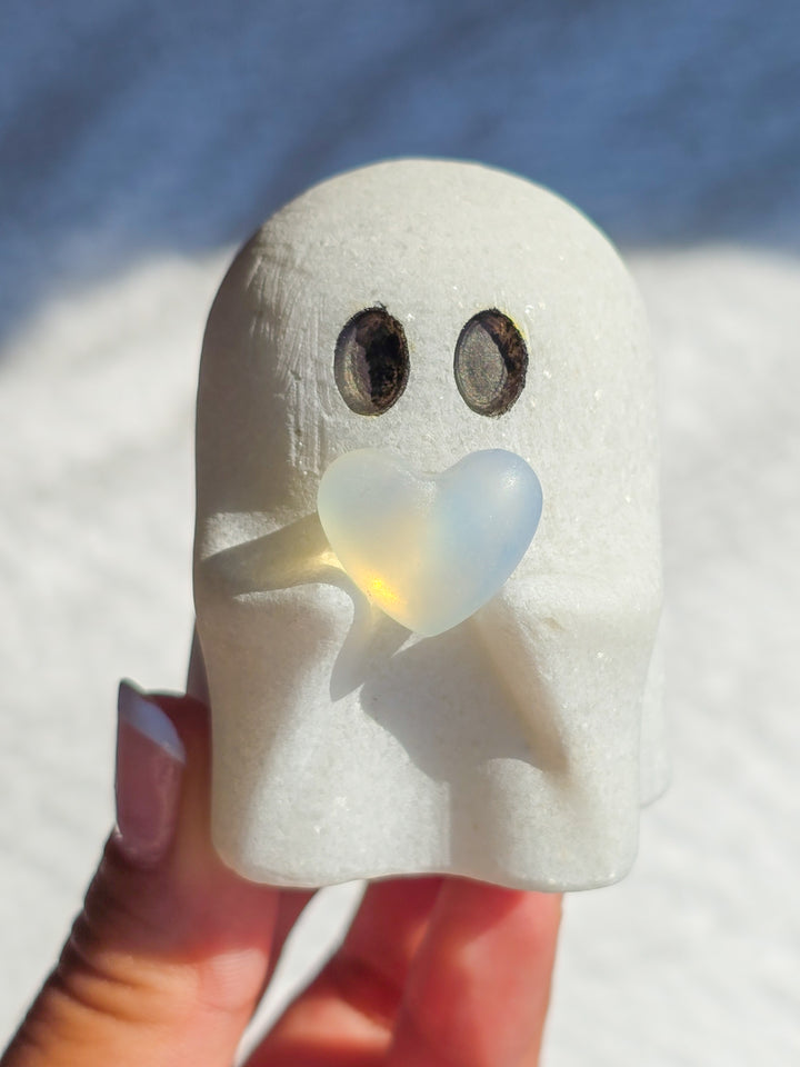 Ghost 👻 Carving with Hearts