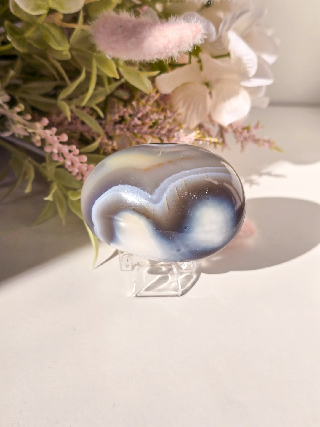 You Pick, Orca Agate Palm Stones