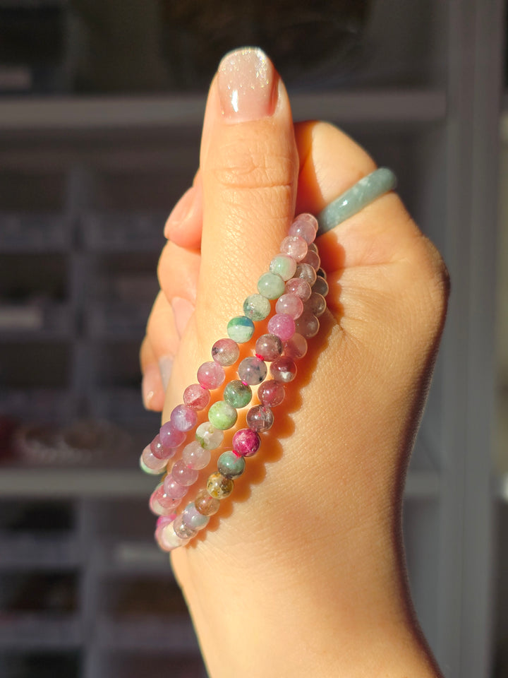 Rainbow Tourmaline 5mm Bracelet
