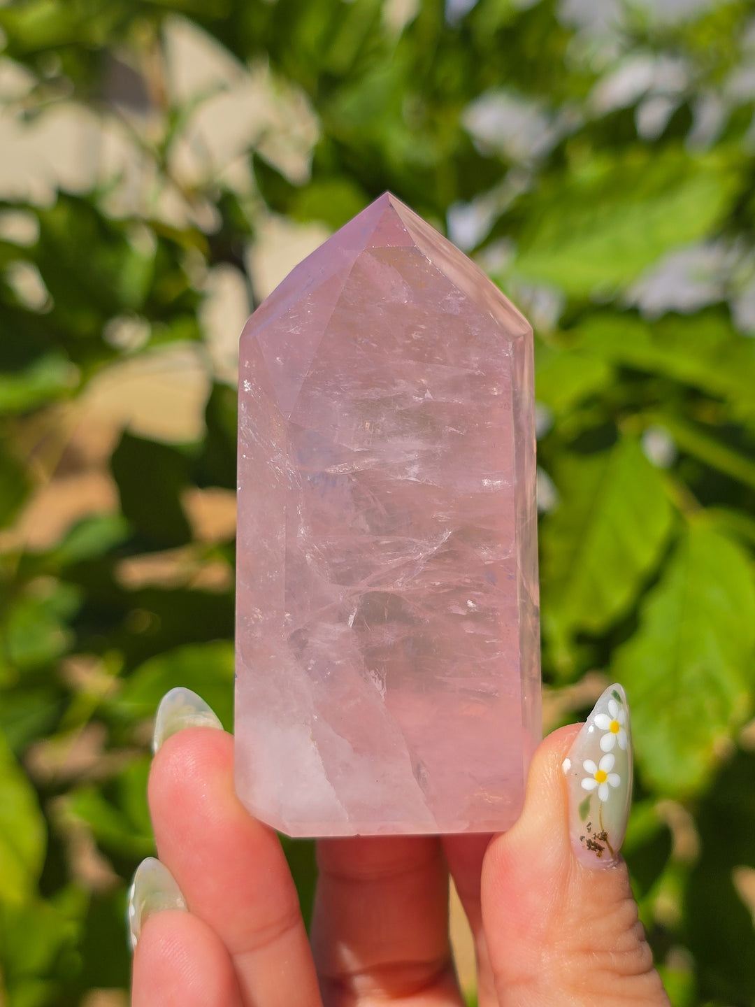 HQ Brazillian Rose Quartz Tower T14