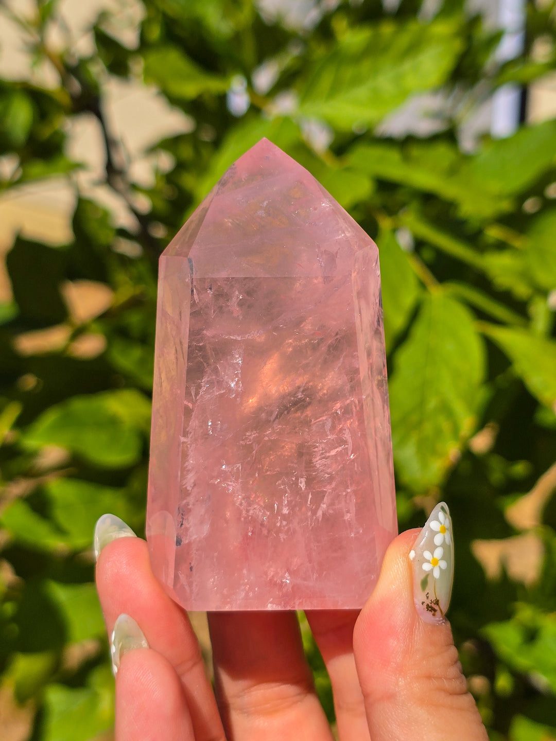 HQ Brazillian Rose Quartz Tower T12
