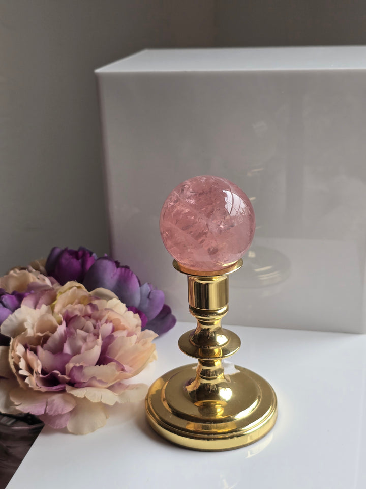 HQ Brazillian Rose Quartz Sphere "G"