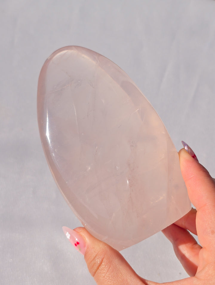 Girasol Rose Quartz Freeform B
