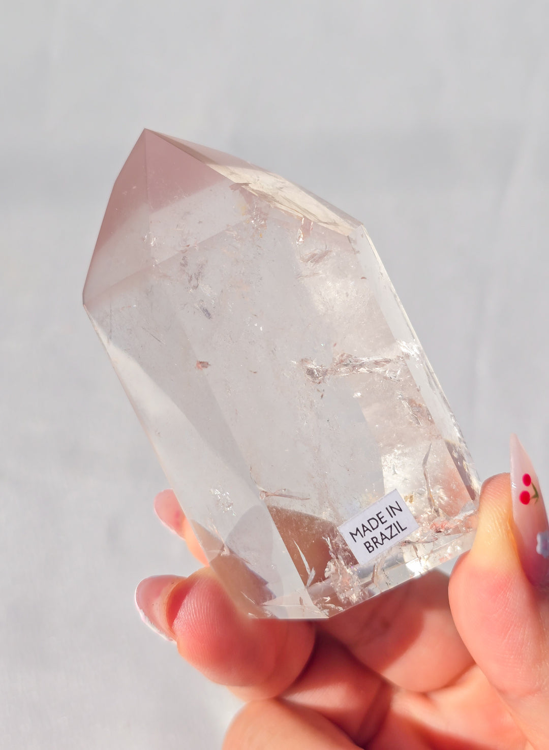Pink Lithium Quartz Tower B