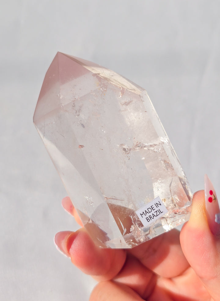 Pink Lithium Quartz Tower B